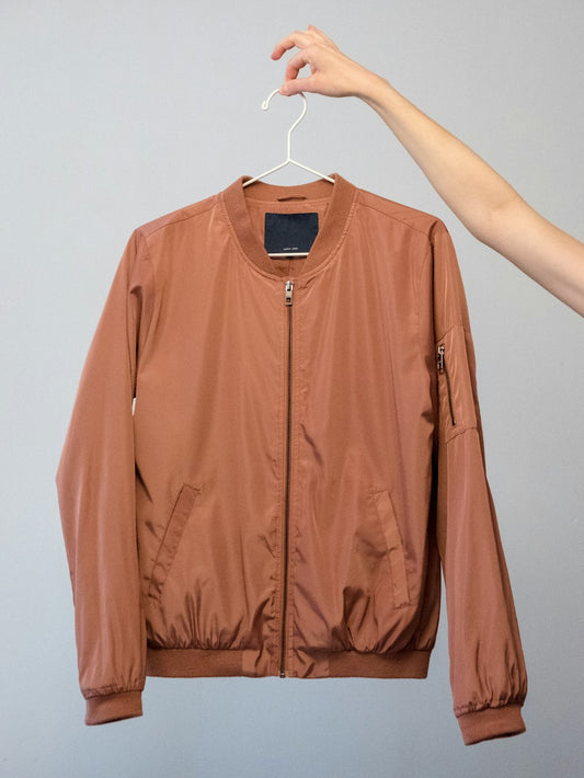 Satin Oversized Bomber Jacket